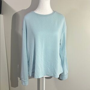 Time and Tru Women's Light Blue Sweatshirt